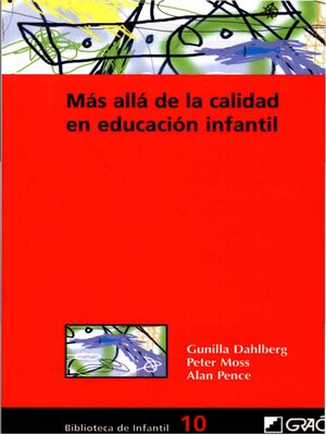 cover image of Más allá de la calidad en educación infantil